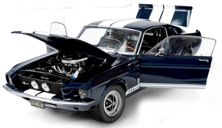 Macheta Ford Mustang Shelby GT-500 scara 1:8