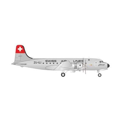 Macheta avion Douglas DC-4 Swissair ZU-ILI 1-200
