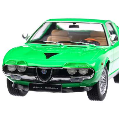 Alfa Romeo Montreal 1970, macheta auto scara 1:18, verde, KK Scale