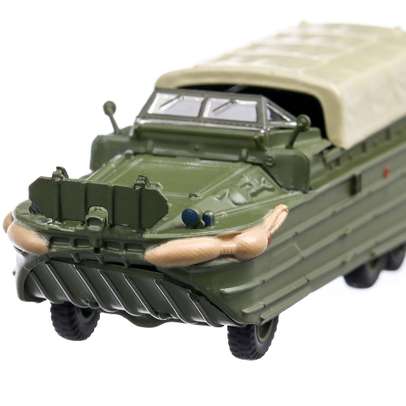 Amfibie Dukw-353 1942,macheta  vehicul militar, scara 1:72, verde, Magazine Models