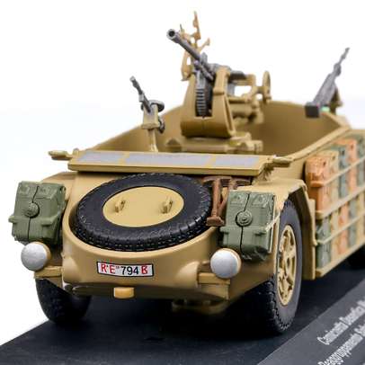 AS42 Sahariana 1943 Camioneta desertica, macheta vehicul militar, scara 1:43, camuflaj nisip, Magazine Models