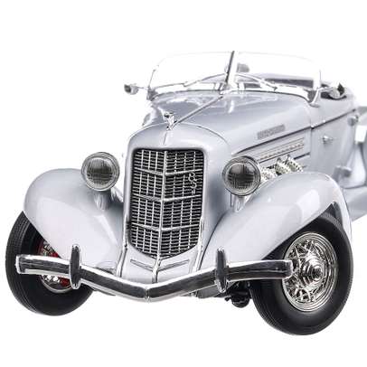 Auburn 851 Speedster 1935, macheta auto  scara 1:18, gri, Auto World