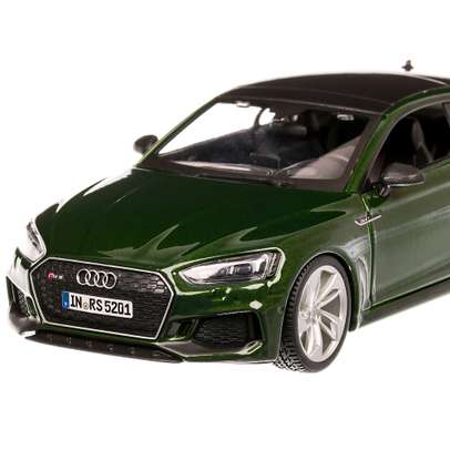 Audi RS 5 2019, scara 1:24, verde metalizat, Bburago