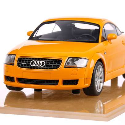 Audi TT 3.2 Coupe 2003, macheta auto, scara 1:18, portocaliu, DNA Collectibles