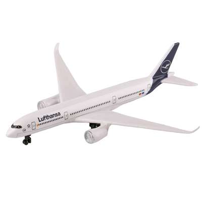 Avion jucarie Airbus A350 Lufthansa scara 1:500