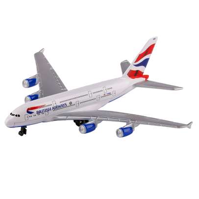 Avion jucarie Airbus A380 British Airways scara 1-500
