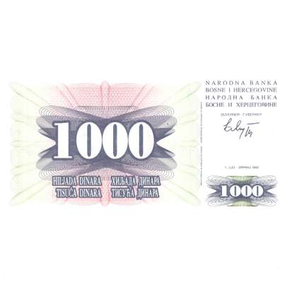 Bani de pe mapamond nr.46 - 1 CENT ZIMBABWE - 1000 DE DINARI BOSNIA  SI HERTEGOVINA