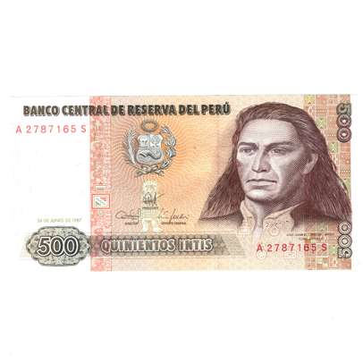 Bani de pe mapamond nr.52 - 1 CENT TARILE DE JOS - 500 DE INTIS PERU
