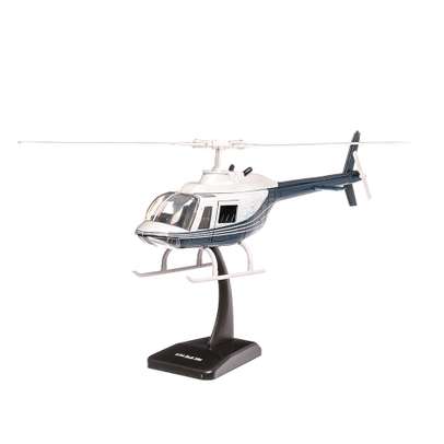 Bell 206 Police, macheta elicopter, scara 1:34, alb cu albastru, New Ray