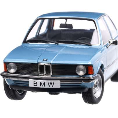 BMW 318i E21 1975, macheta auto scara 1:18, bleu, KK Scale