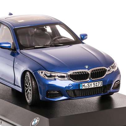 BMW 3er LIMOUSINE 2019, macheta auto scara 1:18, albastru, Dealer BMW-5