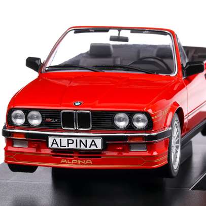 BMW Alpina C2 2.7 Convertible E30 1986, macheta auto, scara 1:18, rosu, MCG