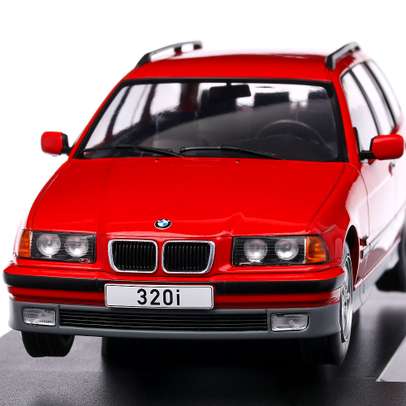 BMW seria 3 E36 Touring 1996, macheta auto scara 1:18, rosu, MCG