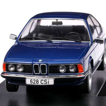 BMW Seria 6 E24 1976, macheta auto, scara 1:18, albastru metalizat, MCG