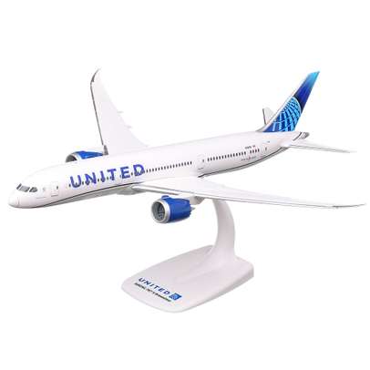 Boeing 787-9 Dreamliner United Airlines, macheta avion, scara 1:200, alb cu albastru, Herpa