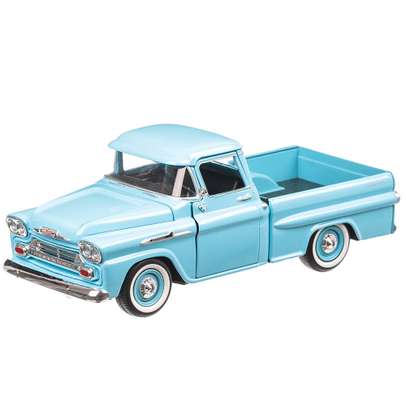 Chevrolet Apache Fleetside Pick Up 1958, macheta autoutilitara, scara 1:24, bleu, Motormax