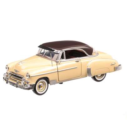 Chevrolet Bel Air Hardtop 1950, macheta auto, scara 1:24, Bej cu maro inchis, Motormax