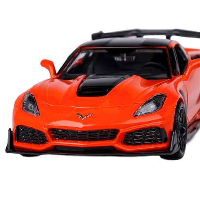 Chevrolet Corvette ZR1 2019, macheta auto scara 1:24, portocaliu, Motormax