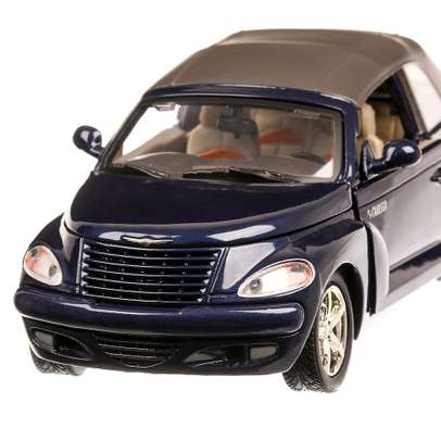 Chrysler PT Cruiser Convertible 2005, macheta  auto, scara 1:24, albastru inchis, Motormax
