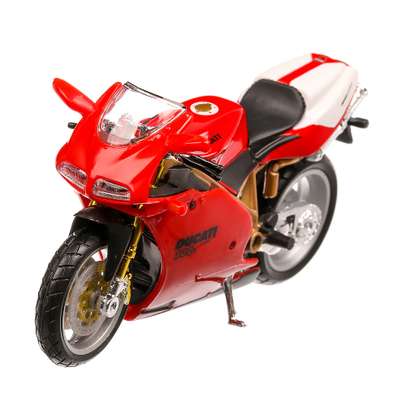 Ducati 998R 2002, macheta motocicleta, scara 1:18, rosu, Bburago-2