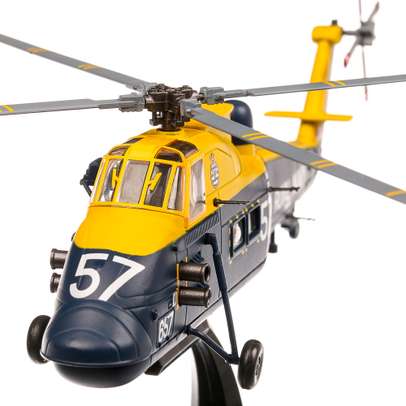 Elicopter Westland Wessex HAS Mk.3 UK 1967, macheta elicopter scara 1:72, albastru cu galben, Atlas