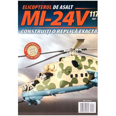 Macheta Elicopterului de asalt MI-24V kit construibil Eaglemoss nr.117