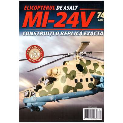 Macheta Elicopterului de asalt MI-24V kit construibil Eaglemoss nr.74