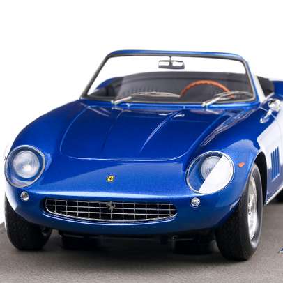 Ferrari 275 GTS/4 NART S/N 10453 Steve  McQueen 1967, macheta auto, scara 1:18 albastru, BBR Models