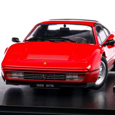 Ferrari 328 GTB 1985, macheta auto scara 1:18, rosu, KK Scale