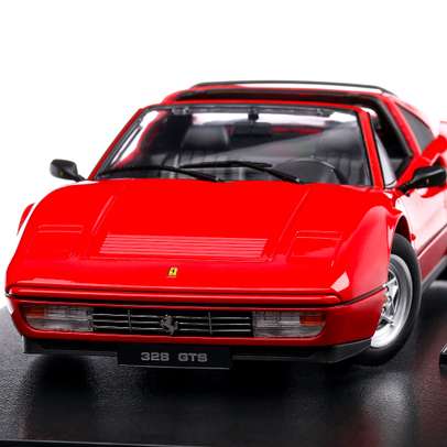 Ferrari 328 GTS 1985, macheta auto 1:18, rosu, KK Scale