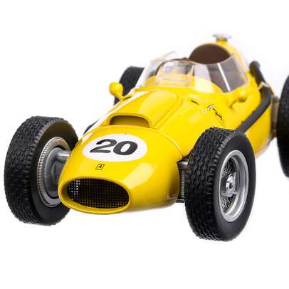 Ferrari Dino 246 #20 Olivier Gendebien F1 GP Belgien 1958, macheta auto, scara 1:18, galben, CMR