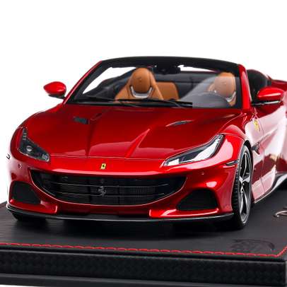 Ferrari Portofino M spider 2020, macheta auto, scara 1:18, rosu metalizat, BBR Models