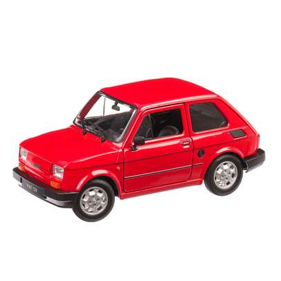 Fiat 126 1993, macheta auto, scara 1:24, rosu, Welly