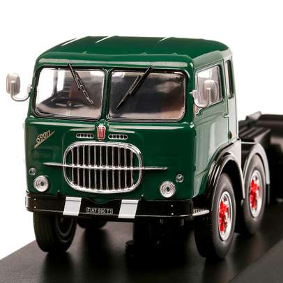 Fiat 690 T1 1961, macheta camion, scara 1:43, verde cu negru, IXO