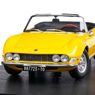 Fiat Dino Spyder 1966, macheta auto  scara 1:18, galben, Cult Models