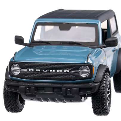 Ford Bronco Badlands 2021, macheta auto scara 1:24, bleu cu negru mat, Maisto