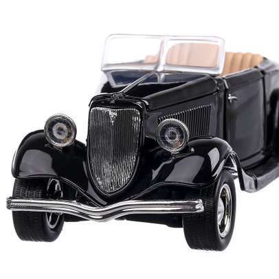 Ford Convertible 1934, macheta  auto,  scara 1:24, negru, Motor Max