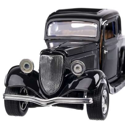 Ford Coupe 1934, macheta  auto,  scara 1:24, negru, Motor Max