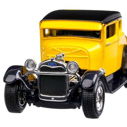 Ford Model A Hot Rod 1929, macheta auto scara 1:24, galben cu negru, Maisto