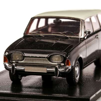 Ford Taunus 17m (P3) Tournier 1960, macheta auto, scara 1:43, negru cu alb, Neo