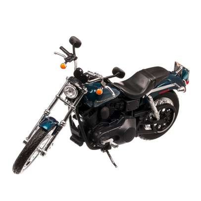 Harley-Davidson Dyna Super Glide Sport 2003, macheta motocicleta, scara 1:12, albastru, Maisto