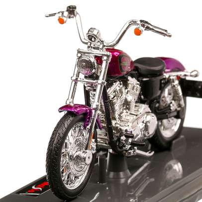 Harley-Davidson XL 1200V Seventy-Two 2013, macheta motocicleta, scara 1:18, violet metalizat, Maisto