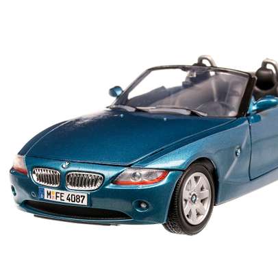BMW Z4 (E85) 2008, macheta auto scara 1:24, albastru metalizat, Motor Max
