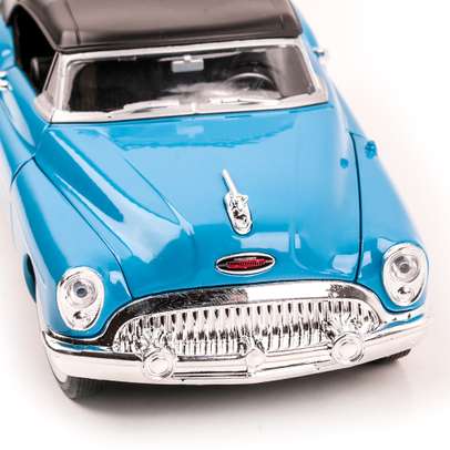 Macheta auto Buick Skylark Convertible 1953,  scara 1:24, albastru, Welly-2