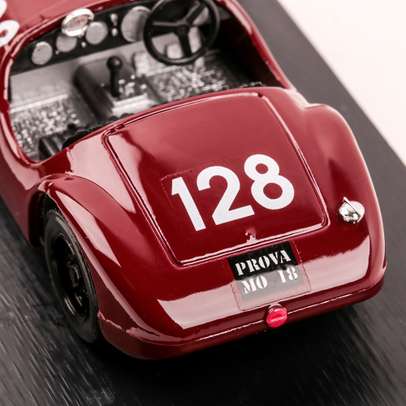 Ferrari 125 #128 Franco Cortese 1947, macheta auto scara 1:43, rosu inchis, Magazine models