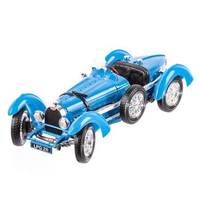 Bugatti Type 59 1934, macheta auto scara 1:18, albastru, window box, Burago