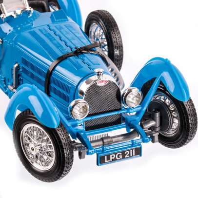 Macheta auto Bugatti Type 59 1934 scara 1:18 albastru, Bburago