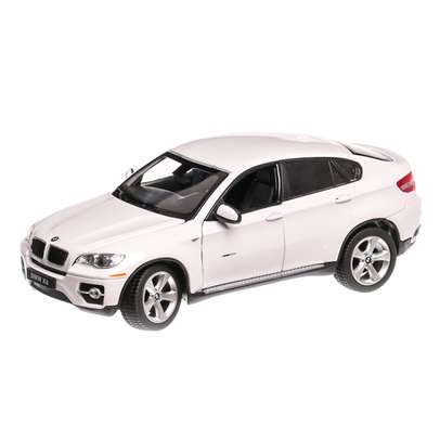 BMW X6 2018, macheta auto scara 1:24, alb, window box, Rastar