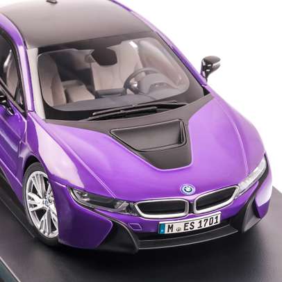 BMW i8 2017, macheta auto scara 1:18, purple pearl, Paragon