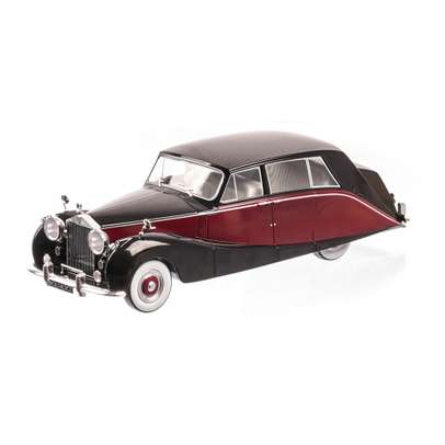Rolls Royce Silver Wraith Empress by Hooper 1956 , macheta auto scara 1:18, visiniu cu negru, MCG